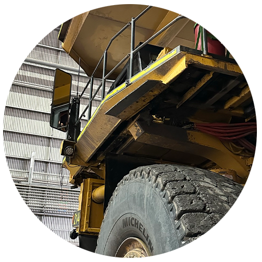 UltraView Mirror Fitted to a Mining Haul Truck