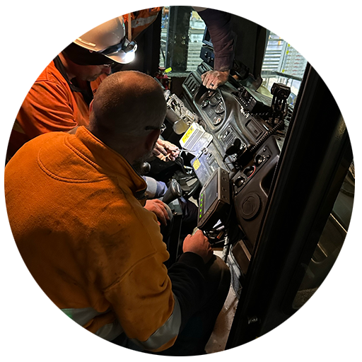 UltraView Mirror Fitted to a Mining Haul Truck